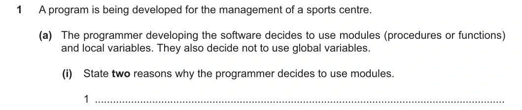9618/23/M/J/25 question 1