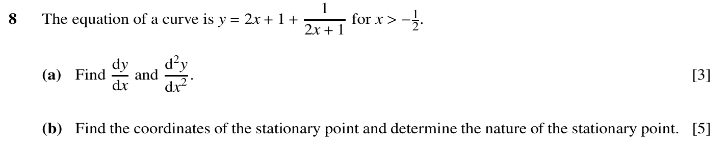 9709/13/O/N/20 question 8