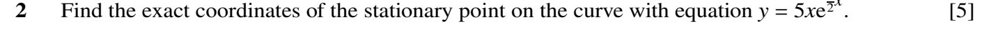 9709/22/M/J/20 question 2