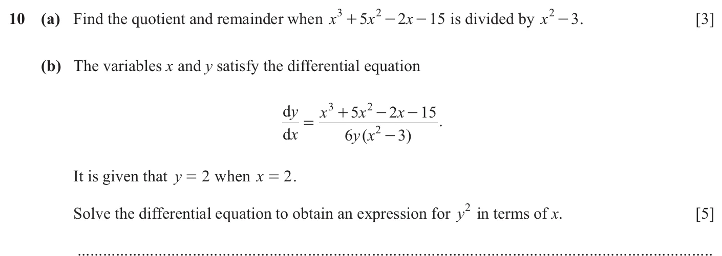 9709/31/M/J/25 question 10