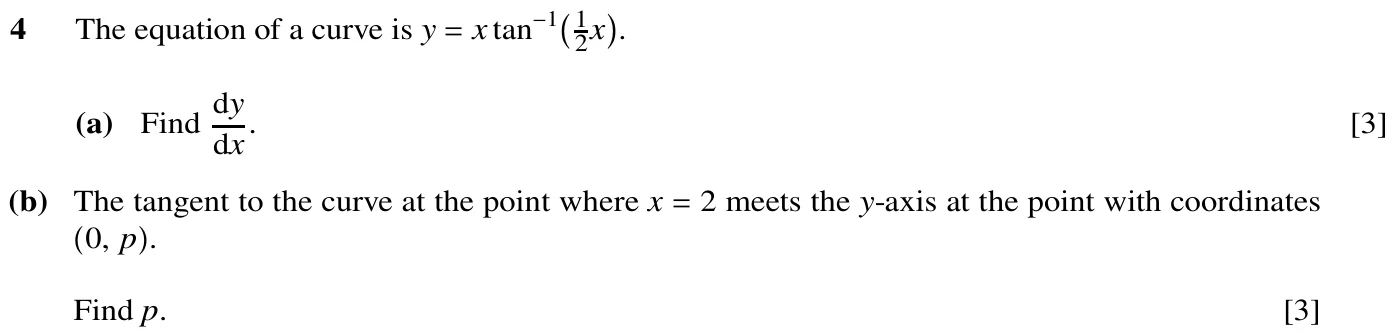 9709/33/M/J/20 question 4