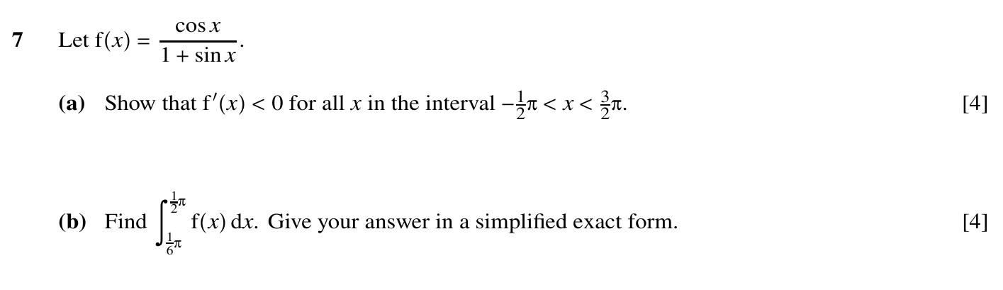 9709/31/M/J/20 question 7