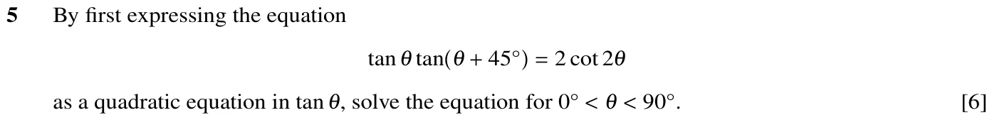 9709/33/M/J/20 question 5