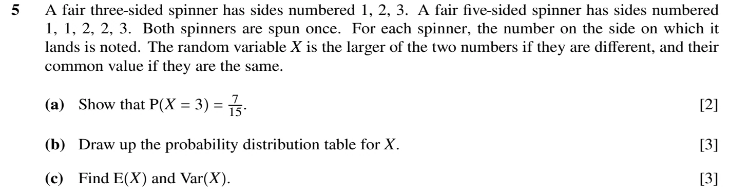 9709/52/M/J/20 question 5