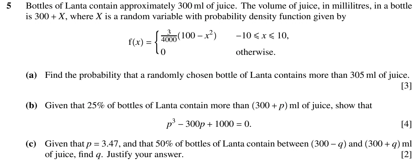 9709/62/F/M/20 question 5