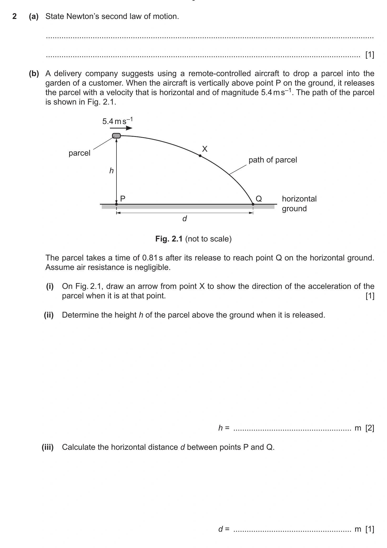 9702/21/M/J/20 question 2