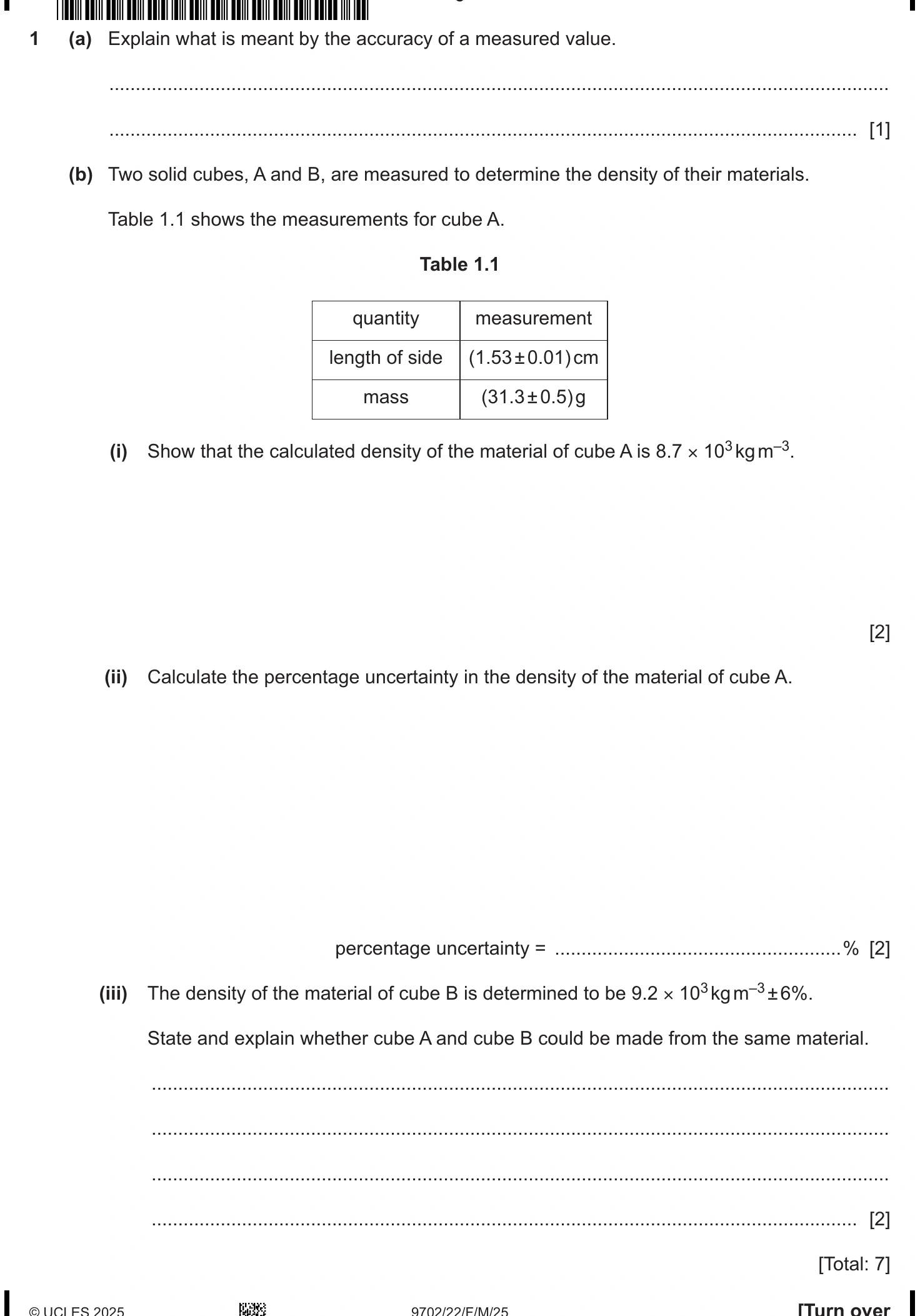 9702/22/F/M/25 question 1